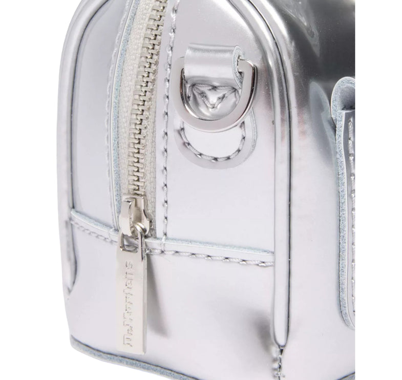 Dr. Martens Mini Top Handle Bag Silver Metallic Patent Lamper Silver