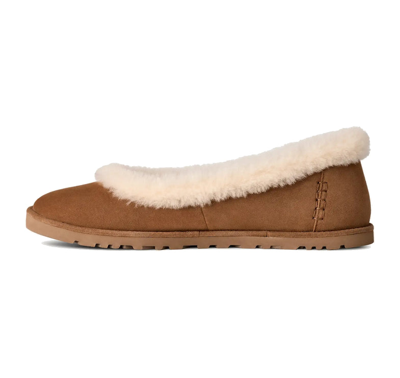 UGG Women's Zora Ballet Flat Chestnut