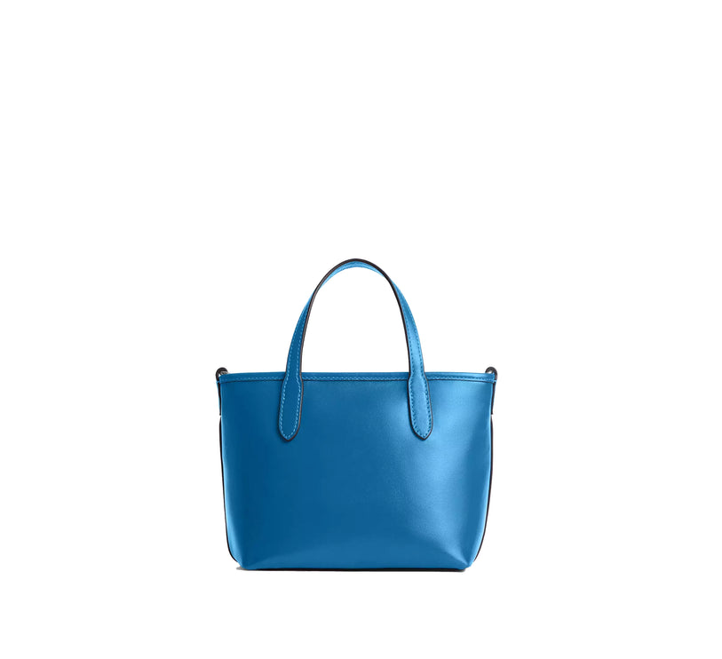 Coach Women's City Mini Tote Bag Silver/Blue Jay