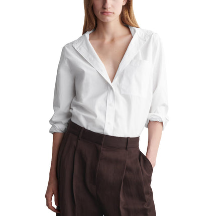 COS Women's Tailored Pima Cotton Shirt White