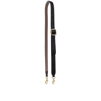 Coach Women's Reversible Strap Gold/Black Dark Stone