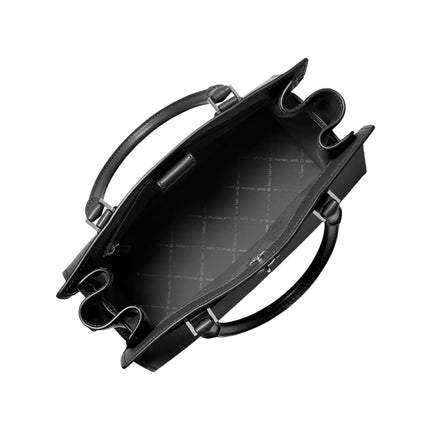 Michael Kors Women's Hamilton Medium Leather Satchel Silver/Black