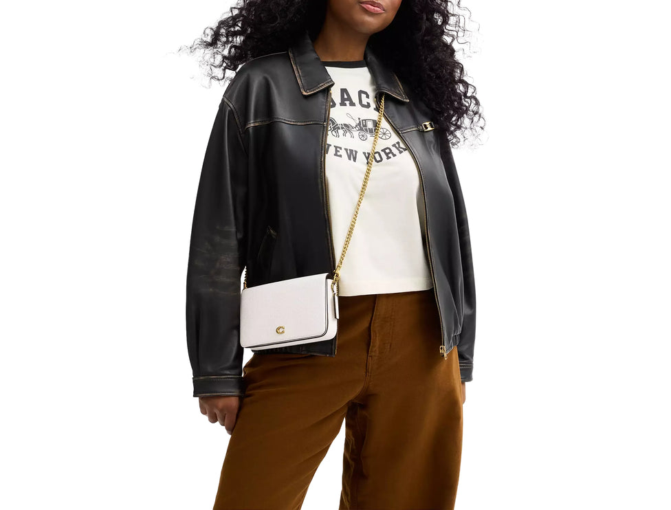 Coach Women's Mila Crossbody Bag With Signature Canvas Brass/Chalk