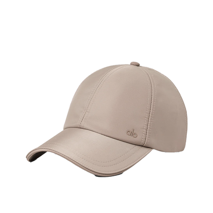 alo Unisex Satin Off-Duty Cap - Taupe Satin