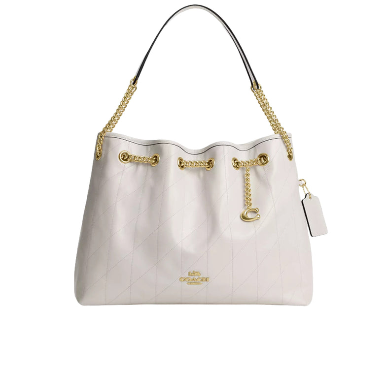 Coach Women's Evelyn Shoulder Bag Gold/Chalk