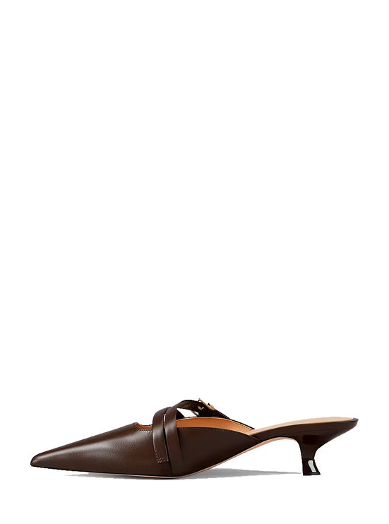 Michael Kors Women's Yvette Kitten Mule Nutmeg