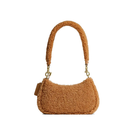 Coach Women's Teri Mini Crossbody Bag In Shearling Gold/Natural