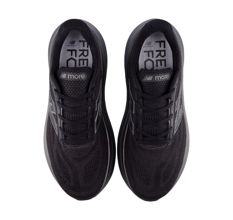New Balance Men's Fresh Foam X More v6 Black with Castlerock and Black Metallic MMORLA6