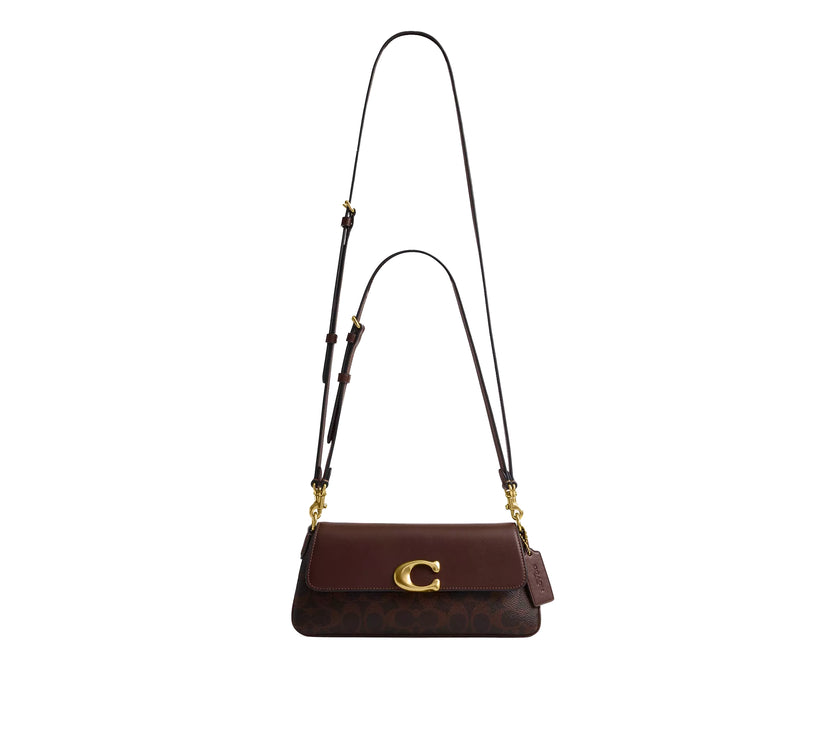 Coach Women's Jet Shoulder Bag In Signature Canvas Brass/Maple