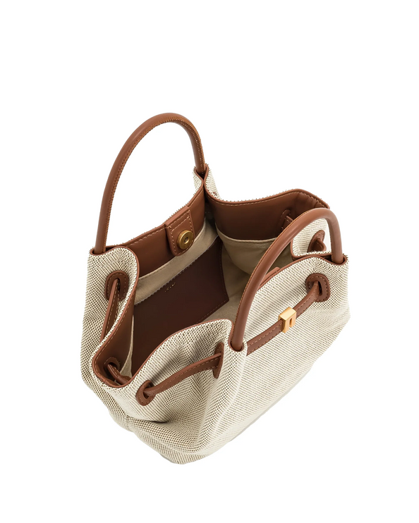 JW PEI Women's Hana Mini Tote Bag Brown Canvas