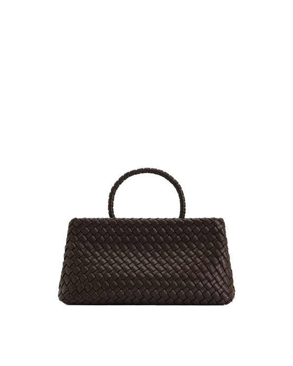 JW PEI Women's Elora Woven Tote Bag Dark Brown