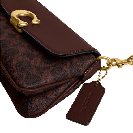 Coach Women's Jet Shoulder Bag In Signature Canvas Brass/Maple