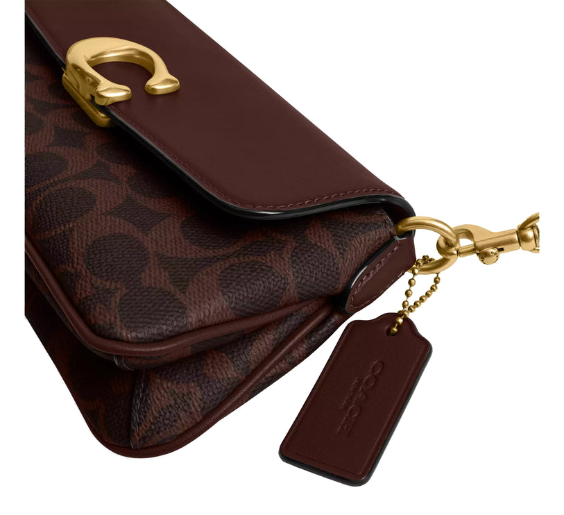 Coach Women's Jet Shoulder Bag In Signature Canvas Brass/Maple