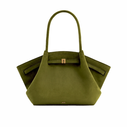 JW PEI Women's Hana Medium Faux Suede Tote Bag Dark Olive
