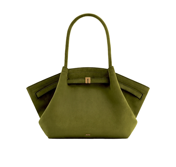 JW PEI Women's Hana Medium Faux Suede Tote Bag Dark Olive