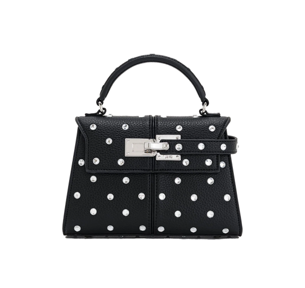 JW PEI Women's Elise Artificial Crystal Top Handle Bag Black/Silver