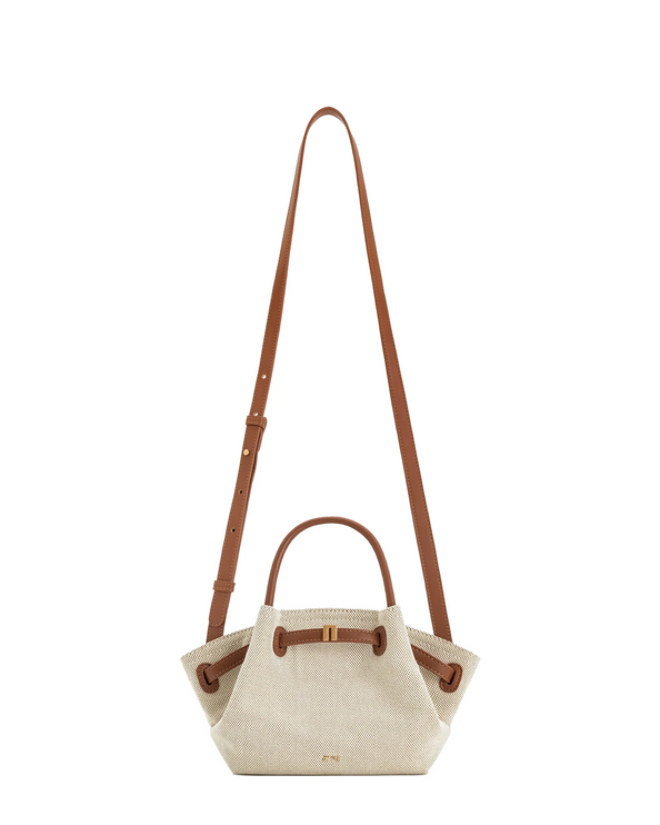 JW PEI Women's Hana Mini Tote Bag Brown Canvas