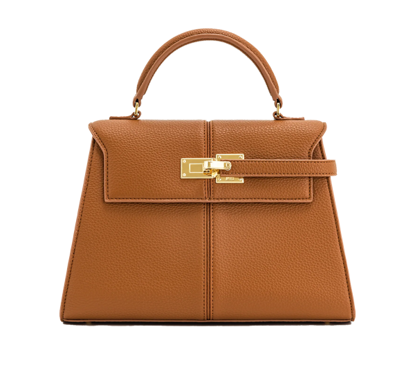 JW PEI Women's Elise Large Top Handle Bag Brown/Gold