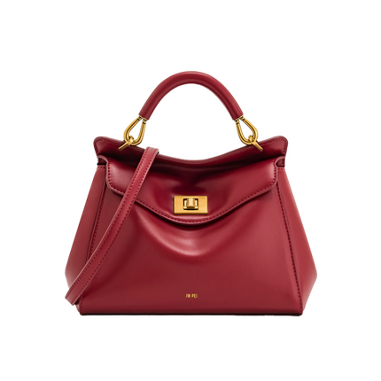 JW PEI Women's Lucia Classic Top Handbag Claret/Gold