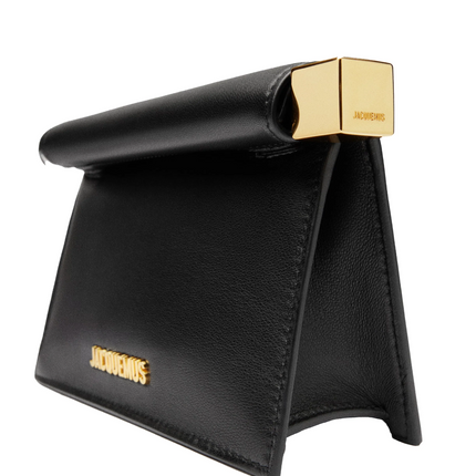 Jacquemus Women's The Small Rond Carré Clutch Black
