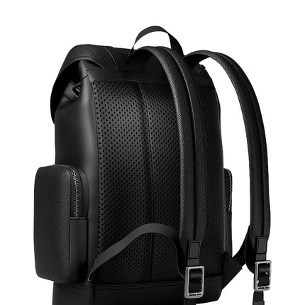 Michael Kors Unisex Cooper Pebbled Leather Backpack Black