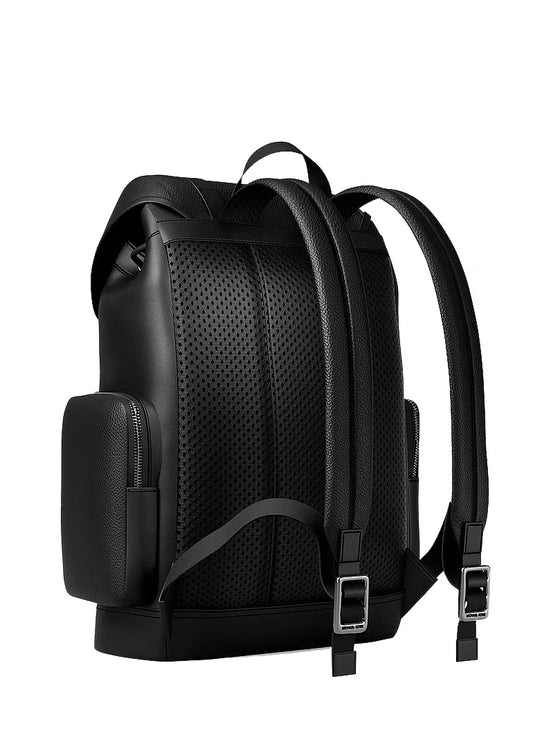 Michael Kors Unisex Cooper Pebbled Leather Backpack Black