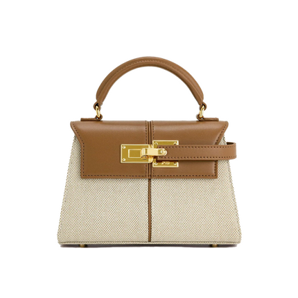 JW PEI Women's Elise Top Handle Bag Brown Canvas