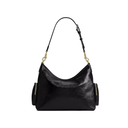Coach Women's Laurel Shoulder Bag With Pockets Gold/Black