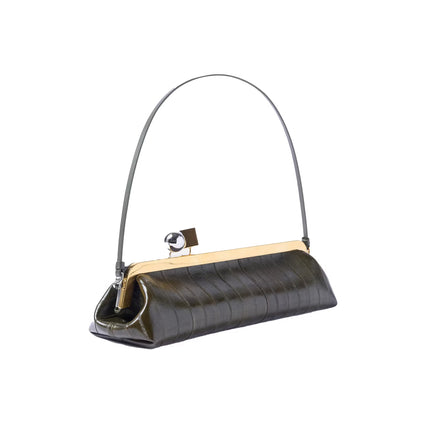 Jacquemus Women's The Salon Clutch Dark Khaki