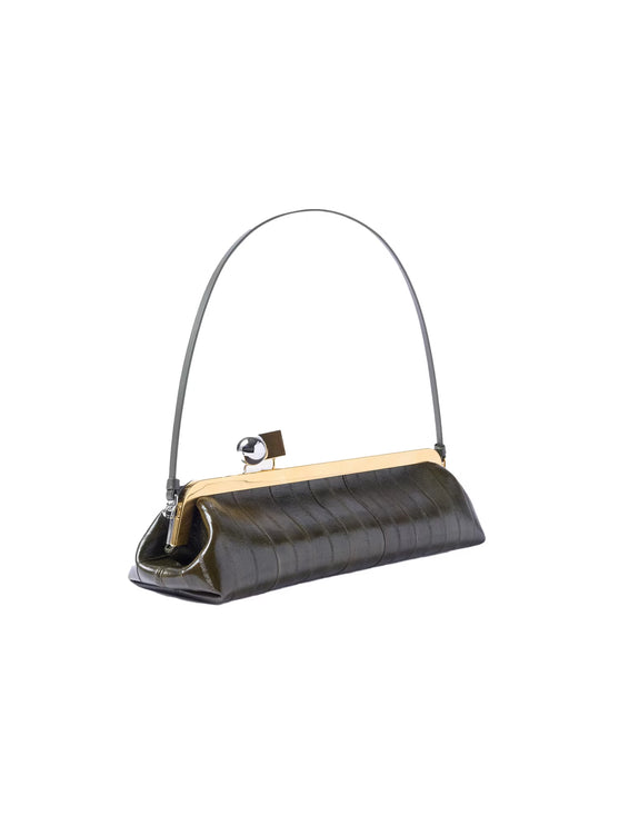 Jacquemus Women's The Salon Clutch Dark Khaki