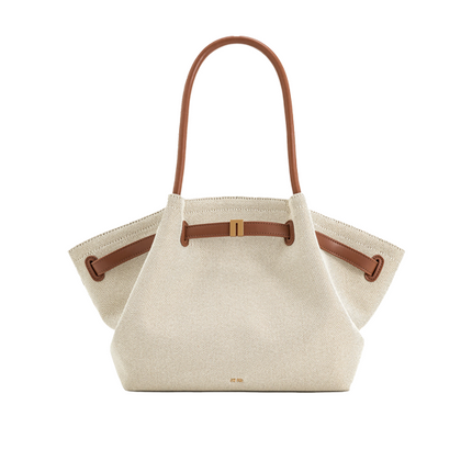 JW PEI Women's Hana Medium Tote Bag Brown Canvas