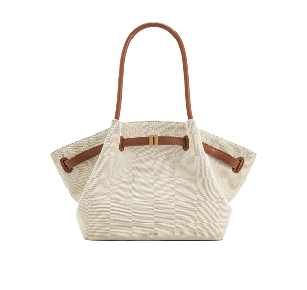 JW PEI Women's Hana Medium Tote Bag Brown Canvas