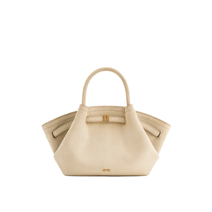 JW PEI Women's Hana Mini Faux Suede Tote Bag Off White/Gold