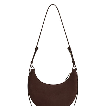 JW PEI Women's Sharon Faux Suede Crossbody Bag Coffee Brown