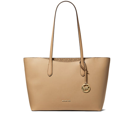 Michael Kors Women's Arden Large Top-Zip Tote Bag Camel