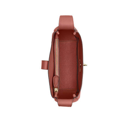 Coach Women's Hadley Mini Crossbody Bag Suede/Gold/Clay