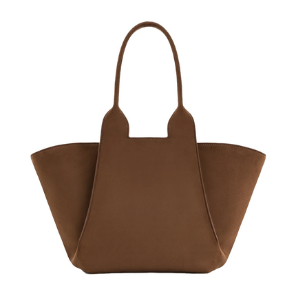 JW PEI Women's Cara Faux Suede Tote Bag Mocha Brown