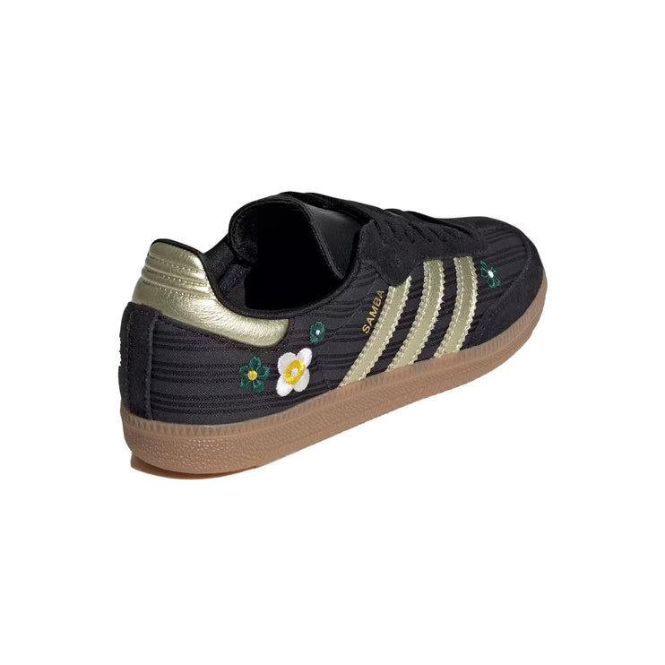 Adidas Women's Samba OG Shoes Core Black/Gold Metallic/Gum