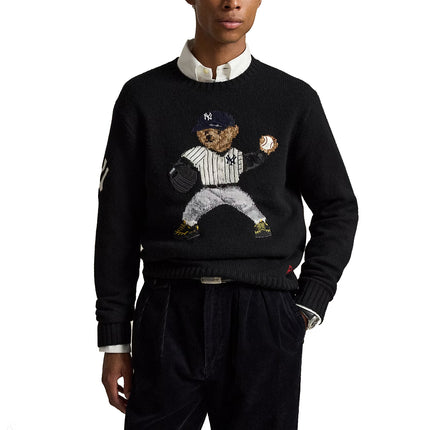 Polo Ralph Lauren Men's Polo Ralph Lauren Yankees Bear Sweater Polo Black Multi