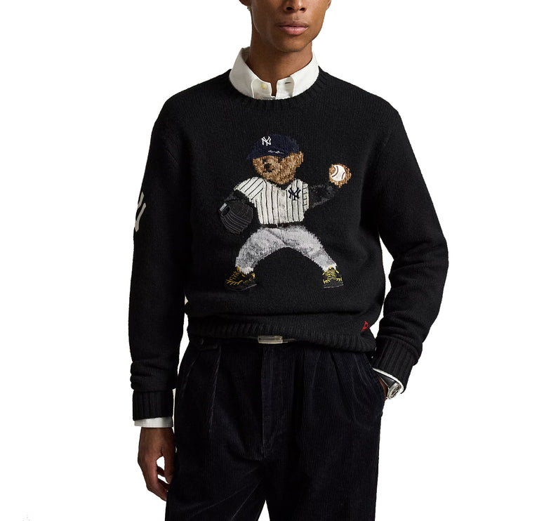 Polo Ralph Lauren Men's Polo Ralph Lauren Yankees Bear Sweater Polo Black Multi