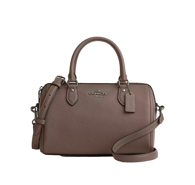 Coach Women's Rowan Satchel Bag Gunmetal/Dark Stone