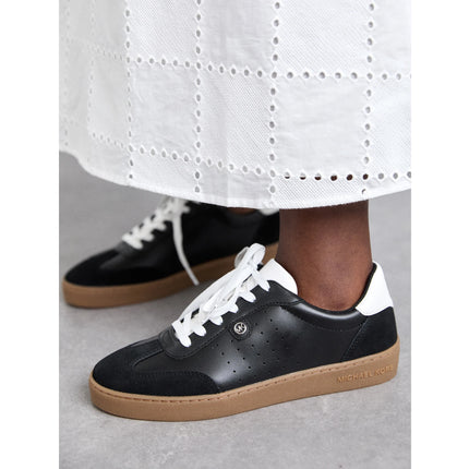 Michael Kors Women's Scotty Leather Sneaker Black - Hemen Kargoda