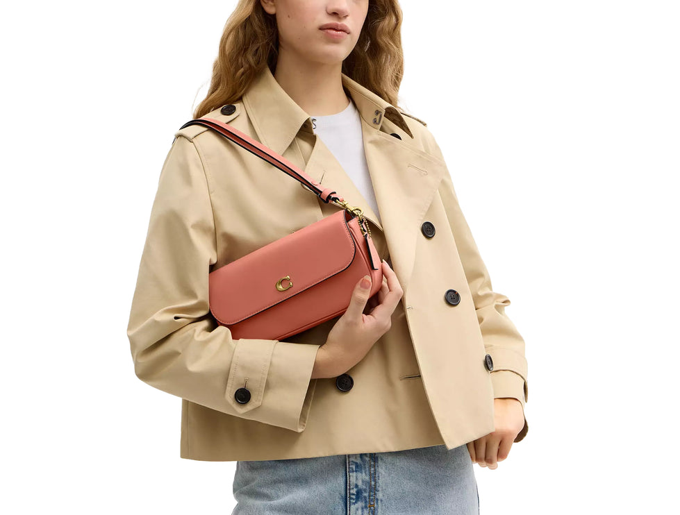 Coach Women's Brook Flap Chain Bag Brass/Dark Peach