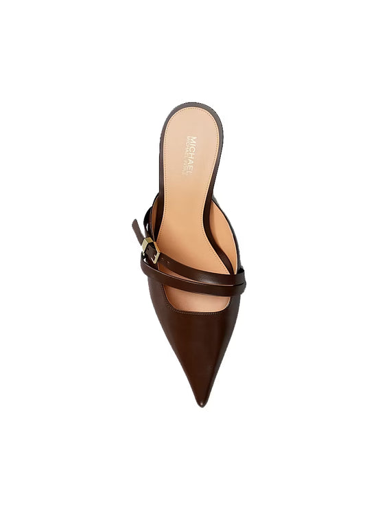 Michael Kors Women's Yvette Kitten Mule Nutmeg