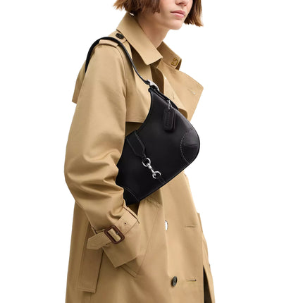 Coach Women's Hamptons Hobo Bag Silver/Black