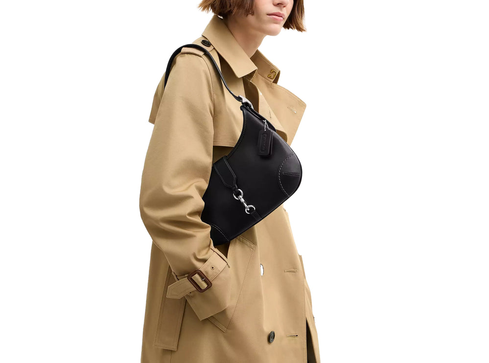 Coach Women's Hamptons Hobo Bag Silver/Black