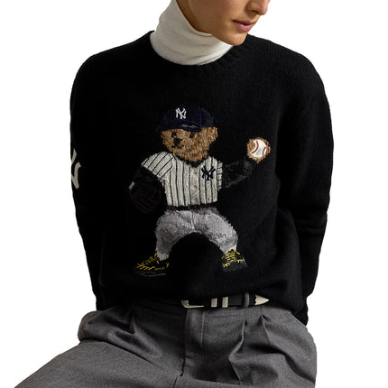 Polo Ralph Lauren Men's Polo Ralph Lauren Yankees Bear Sweater Polo Black Multi