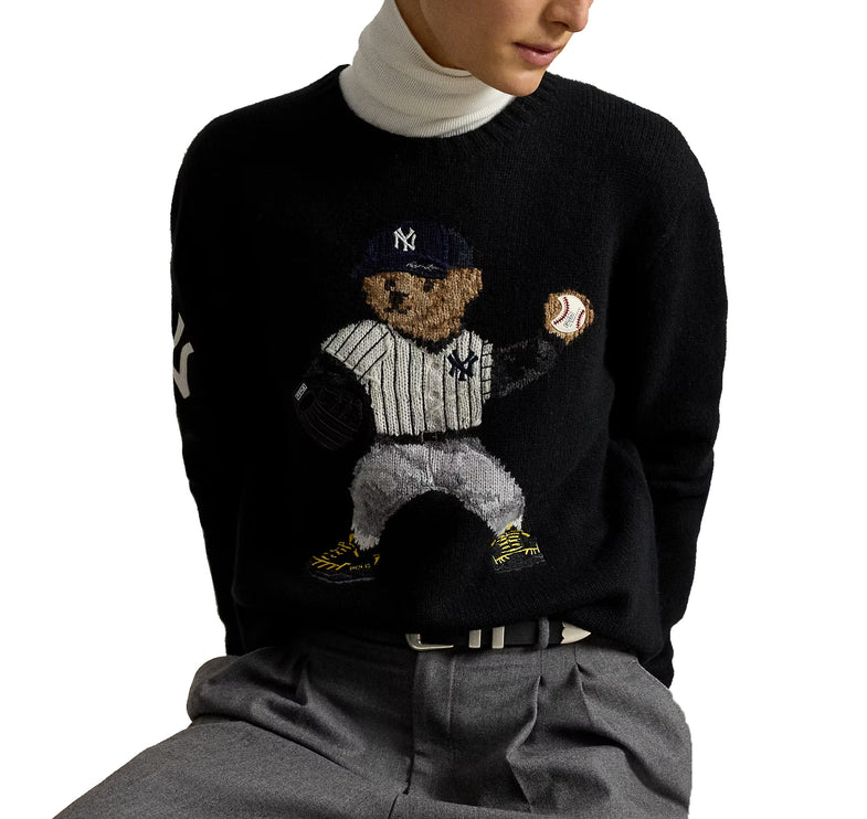 Polo Ralph Lauren Men's Polo Ralph Lauren Yankees Bear Sweater Polo Black Multi