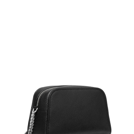 Michael Kors Women's Ashton Extra-Small Camera Crossbody Bag Black/Silver