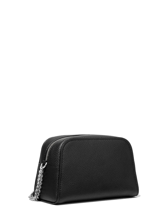 Michael Kors Women's Ashton Extra-Small Camera Crossbody Bag Black/Silver